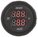 Dual Battery LED Voltmeter - Office Connect