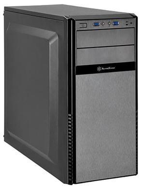 SilverStone PS11B-Q Precision ATX Black Quiet Mini-Tower Case - Office Connect