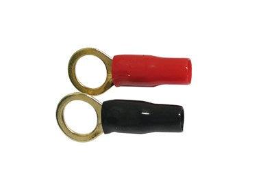 Red & Black Large Eye Terminals 8GA Pack - Office Connect