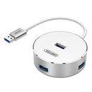 UNITEK USB 3.0 4-Port Hub with Apple Style Aluminium - Office Connect