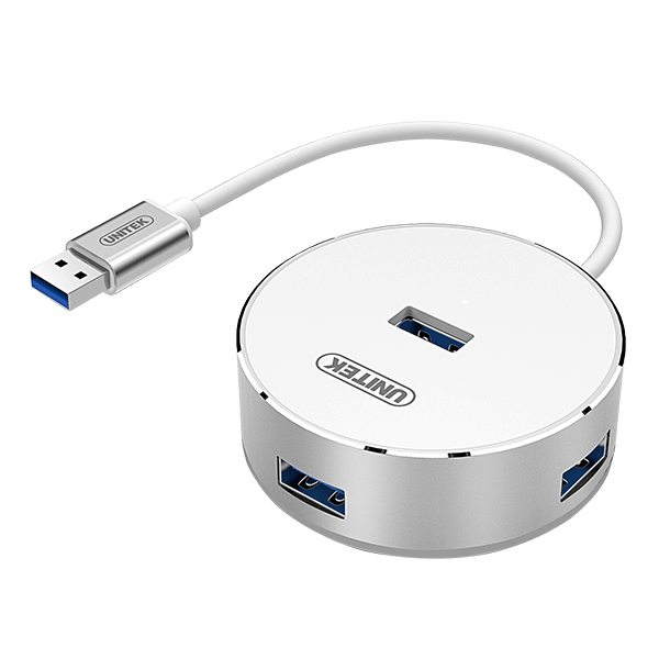 UNITEK USB 3.0 4-Port Hub with Apple Style Aluminium - Office Connect