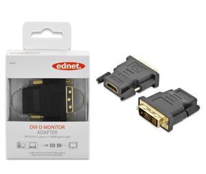 Ednet DVI-D (M) to HDMI Type A (F) Adapter - Office Connect