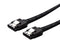 DYNAMIX 0.5m SATA 6Gbs Data Cable with Latch. Black - Office Connect