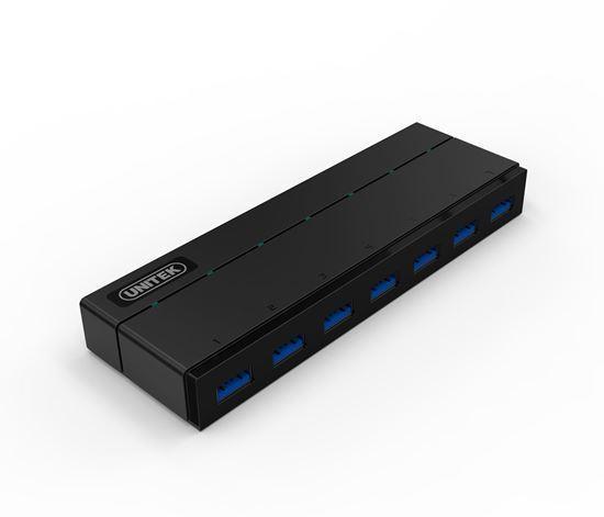 UNITEK USB 3.0 7-Port Hub with 1.5A Charging Per Port. - Office Connect