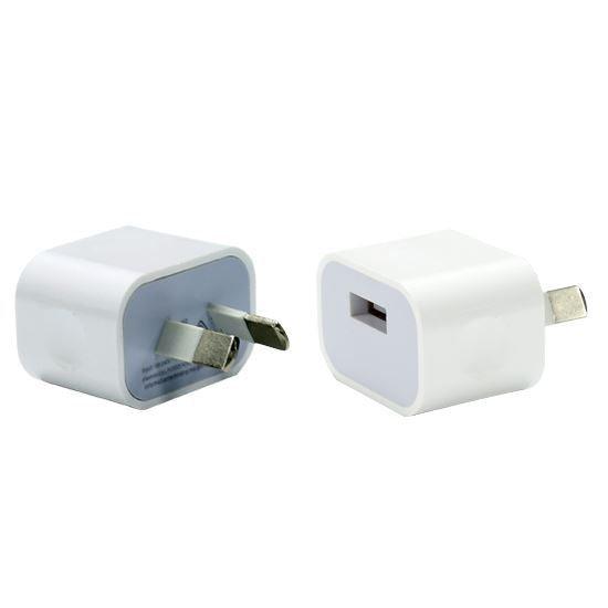 DYNAMIX 5V 2.4A Small Form Single Port USB Wall Charger. - Office Connect