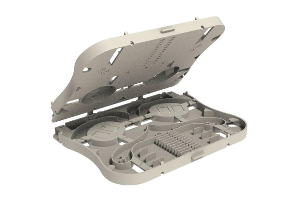 DYNAMIX Splice Tray 24FO Stackable with Clear White - Office Connect