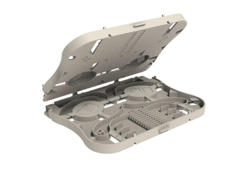 DYNAMIX Splice Tray 24FO Stackable with Clear White - Office Connect