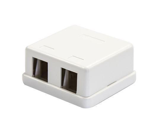 DYNAMIX 2 Port Unloaded Keystone Wall Mount Enclosure - Office Connect