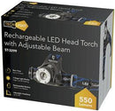 Cree XML 550 Lumen Rechargeable Head torch with adjustable beam - Office Connect