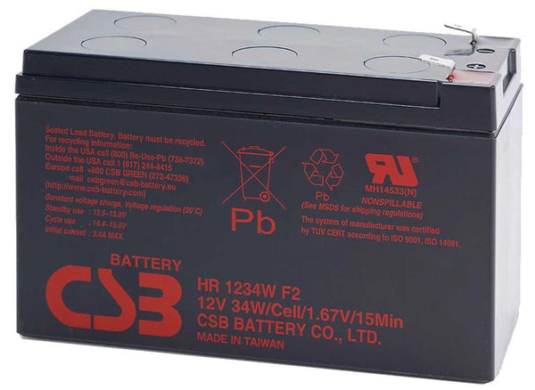 CSB 12V 9.0 AH Replacement UPS Battery - 1 Year Warranty. - Office Connect