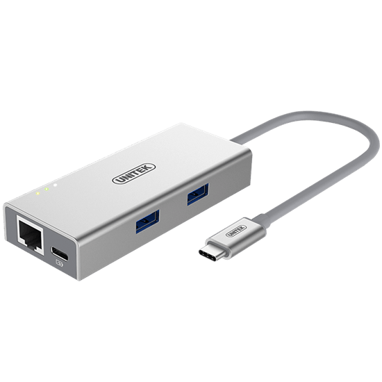 UNITEK USB 3.1 USB-C Aluminium Multi-port Hub with - Office Connect
