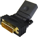 DYNAMIX HDMI Female to DVI-D (24+1) Male Swivel Adapter - Office Connect