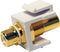 DYNAMIX White RCA to RCA Keystone Adapter. Gold Plated - Office Connect