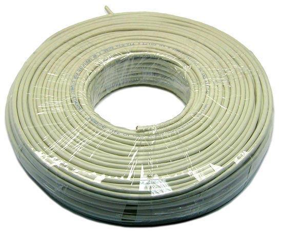DYNAMIX 100m Cat5e Ivory UTP SOLID Cable Roll 100MHz, - Office Connect