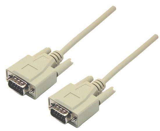 DYNAMIX 2m DB9 Male/Male Cable, Moulded - Office Connect