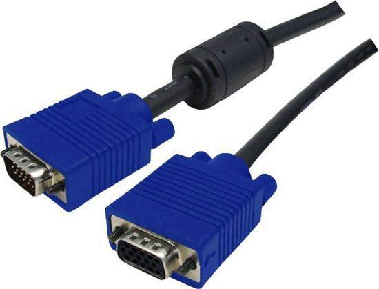 DYNAMIX 2m VESA DDC VGA Extension Cable Moulded. HDDB15 - Office Connect