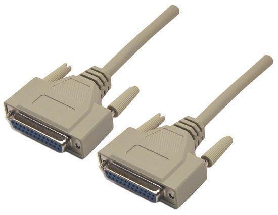 DYNAMIX 2m Null Modem Cable. DB25 F/F - Office Connect