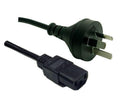 DYNAMIX 1.8M 3-Pin Plug to IEC Female Plug 10A, SAA - Office Connect