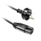 DYNAMIX 3M Power Cable 3-Pin to Notched C15 Rubber - Office Connect