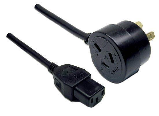 DYNAMIX 1.2M 3-Pin TAPON Ended Female Connector 10A. - Office Connect