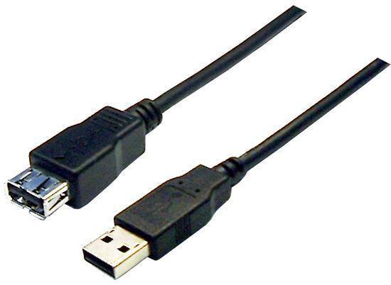 DYNAMIX 1m USB 2.0 Cable Type-A Male/Female Connectors. - Office Connect