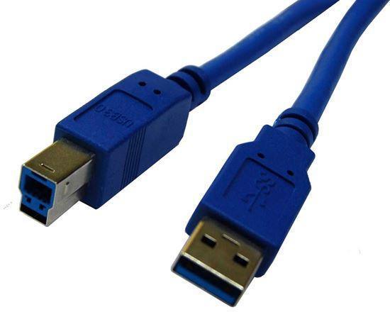 DYNAMIX 1m USB3.0 Type-A Male to Type-B Male Cable. - Office Connect