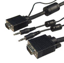DYNAMIX 10m VGA Male/Male Cable with 3.5mm Male/Male - Office Connect