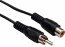 DYNAMIX 2m RCA Plug to Socket Extension Cable, 30AWG. - Office Connect