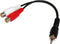 DYNAMIX 0.15m Dual RCA Female to RCA Male Cable - Office Connect