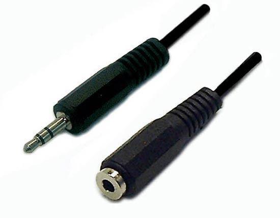 DYNAMIX 2M Stereo 3.5mm Plug Extension Cable - Office Connect