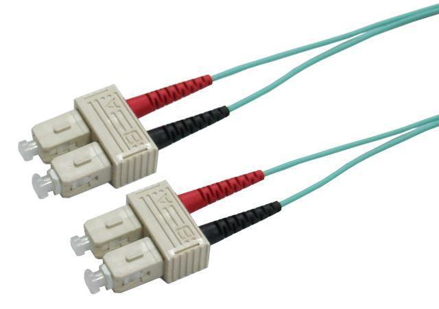 DYNAMIX 0.5M 50u SC/SC OM3 Fibre Lead (Duplex, Multimode) - Office Connect