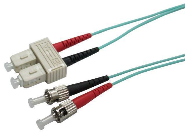 DYNAMIX 0.5M 50u SC/ST OM3 Fibre Lead (Duplex, Multimode) - Office Connect