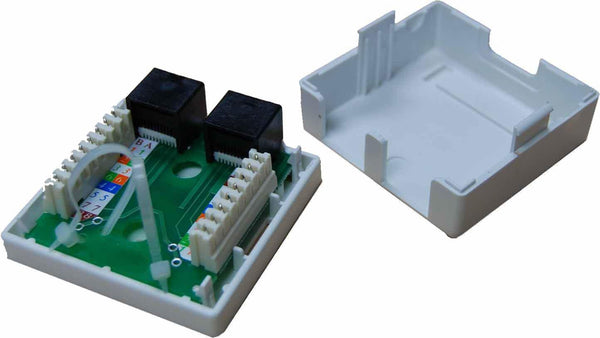 DYNAMIX Cat5e Dual Port Floor Mount Terminal. (63 - Office Connect