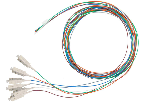 DYNAMIX 2M SC Pigtail OM3 6x Pack Colour Coded, 900um - Office Connect
