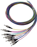 DYNAMIX 2M ST Pigtail OM3 12x Pack Colour Coded, 900um - Office Connect