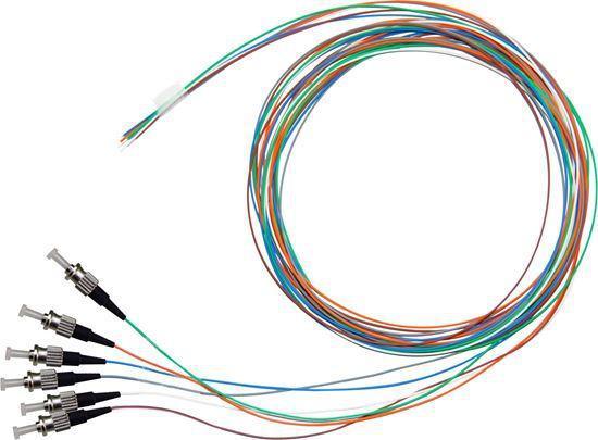 DYNAMIX 2M ST Pigtail OM3 6x Pack Colour Coded, 900um - Office Connect