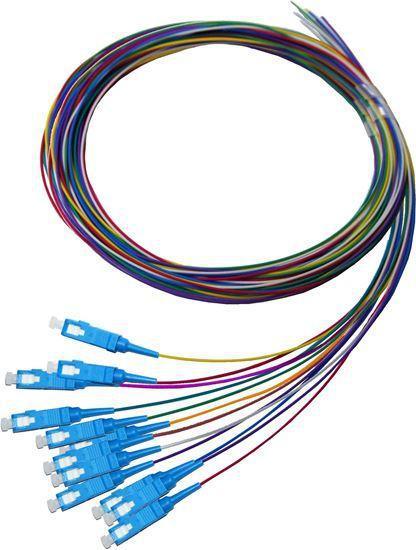 DYNAMIX 2M SC Pigtail OS2 12x Pack Colour Coded, 900um - Office Connect