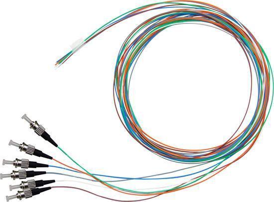 DYNAMIX 2M ST Pigtail OS2 6x Pack Colour Coded, 900um - Office Connect