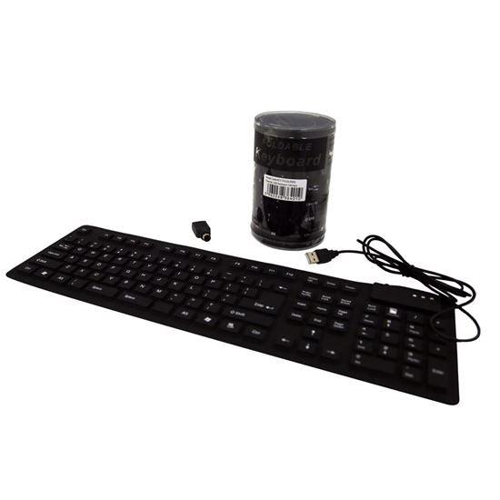 DYNAMIX Flexible USB Keyboard 108 keys. Black Colour - Office Connect