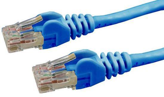 DYNAMIX 0.3m Cat6 Blue UTP Patch Lead (T568A Specification) - Office Connect