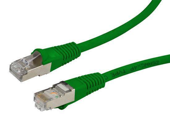 DYNAMIX 0.3m Cat6A Green SFTP 10G Patch Lead. (Cat6 - Office Connect