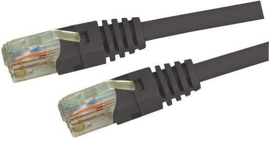 DYNAMIX 0.75m Cat5e Black UTP Patch Lead (T568A Specification) - Office Connect