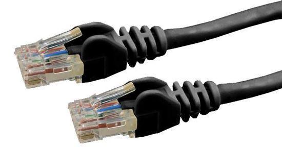 DYNAMIX 0.3m Cat6 Black UTP Patch Lead (T568A Specification) - Office Connect