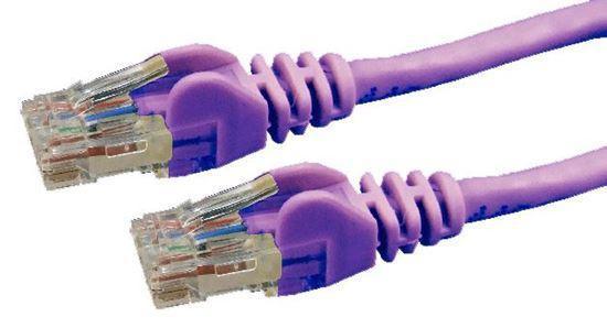 DYNAMIX 0.5m Cat6 Purple UTP Patch Lead (T568A Specification) - Office Connect