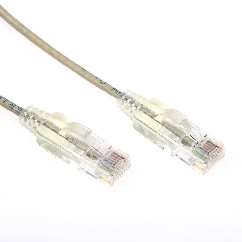 DYNAMIX 0.25m Cat6A 10G Beige Slimline Component Level - Office Connect