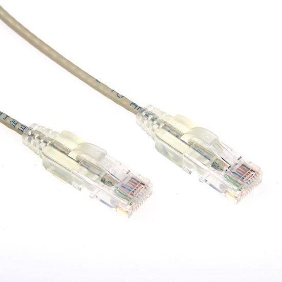 DYNAMIX 3m Cat6A 10G Beige Slimline Component Level - Office Connect