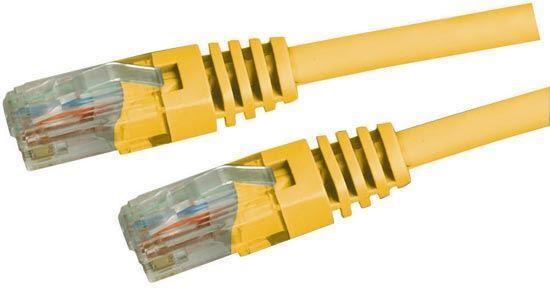 DYNAMIX 7.5m Cat5e Yellow UTP Patch Lead (T568A Specification) - Office Connect