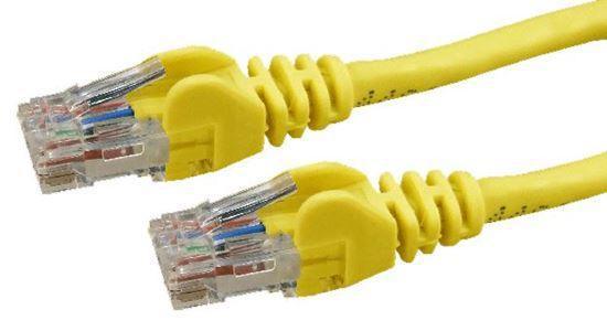 DYNAMIX 0.75m Cat6 Yellow UTP Patch Lead (T568A Specification) - Office Connect
