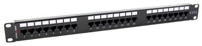 DYNAMIX 24 Port 19'' Cat6 UTP Patch Panel, T568A & - Office Connect