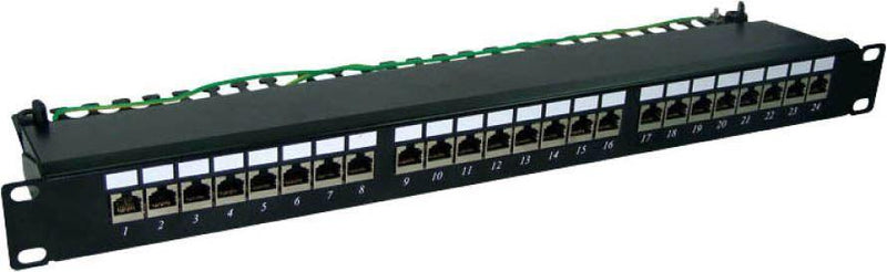 DYNAMIX 24 Port Cat6 Shielded Patch Panel 19''. T568A - Office Connect